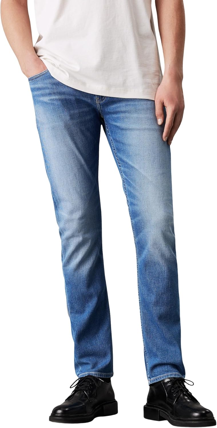 Men Slim Denim Pants Slim Denim Pants - Denim Medium