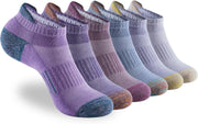 ATBITER Unisex Adult Athletic Socks Socks - 6pairs Colorful-purple