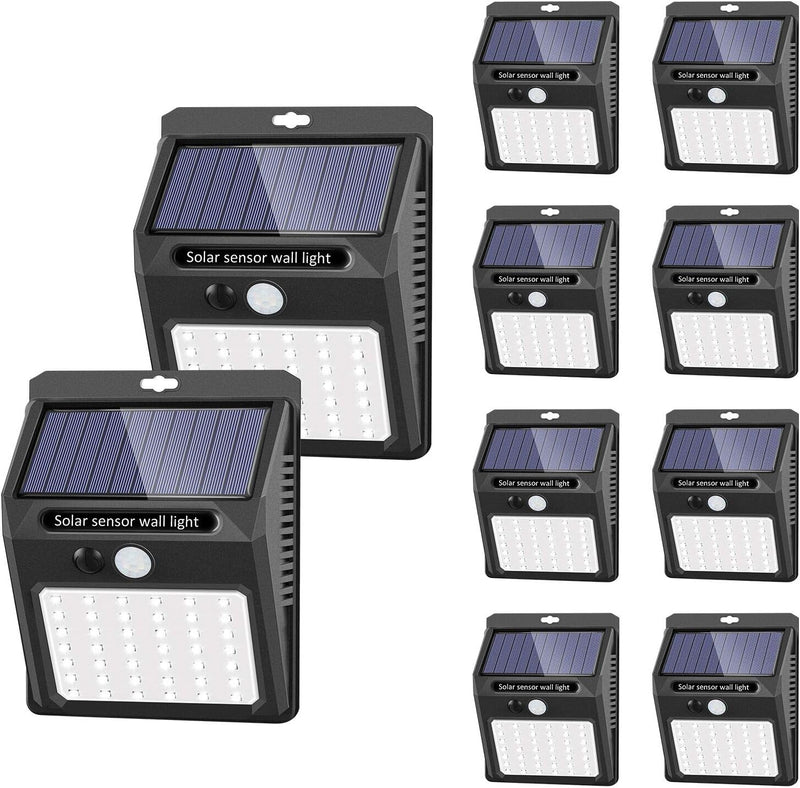 Wireless IP 65 Waterproof 42 LED Solar Lights - Pack of 10/3 Working Mode - 10Pack