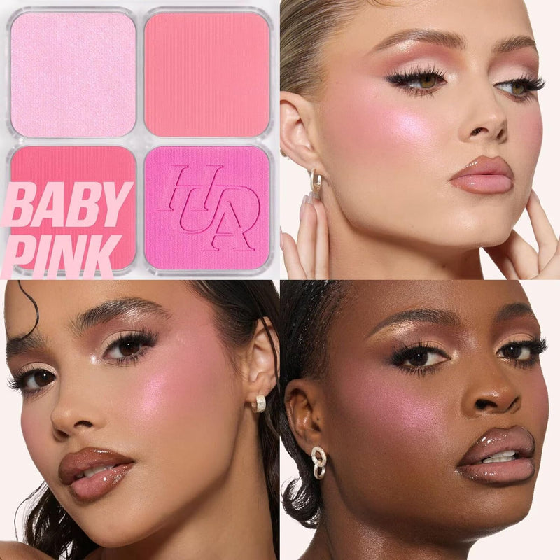 Beauty Blush Filter Blurring Blushlighters Palette 7.5g - Baby Pink