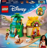 LEGO ǀ Disney Princess Moanas Island Fun Set, Buildable Toy with 2 Micro-Doll Figures and a House for Creative Play, Birthday Gift for 5 Plus Year Old Kids, Girls & Boys 43260