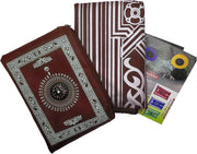 GOGO Al-Salat Travel Pocket Prayer Mat, Portable Muslim Rug, Water Proof, Foldable, Portable in Pouch (with Qibla Compass,Assorted)