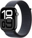 Apple Watch Series 10 GPS 46 mm Smartwatch with Jet Black Aluminium Case with Black Sport Band - M/L. Fitness Tracker, ECG App, Always-On Retina Display, Water Resistant