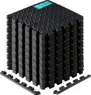 Interlocking Foam Mats for Gym Exercise Equipment (30cx30cm Each Tile - Pack of 12 Tiles For 1 Square Meter) Eva Interlocking Floor Tiles - I. Black - 36 Tiles (36 Square Feet)