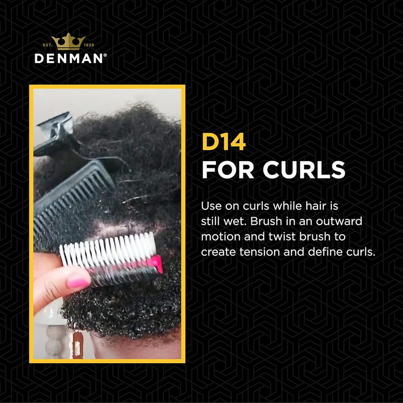 Denman Classic Styling Brush 7 Rows - D3 - Hair Brush for Blow-Drying & Styling â€“ Detangling, Separating, Shaping & Defining Curls