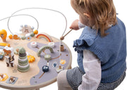 Engelhart - 640030 - Wooden Play Table with Many Activities - Promotes Fine Motor Skills - From 12 Months - wooden activity table