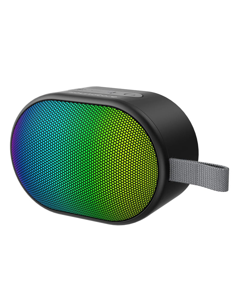 soundcore Pyro Mini Portable Bluetooth Wireless Speaker with Full-Body Light Show, 6W, 10H Playtime, TWS Pairing, RGB Lights, AUX-In, Card Slot, USB-C, Bluetooth 5.3, Portable for Backyard, Outdoors