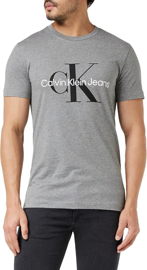 Mens S/S CREW NECK Pajama Top - Mid Grey Heather
