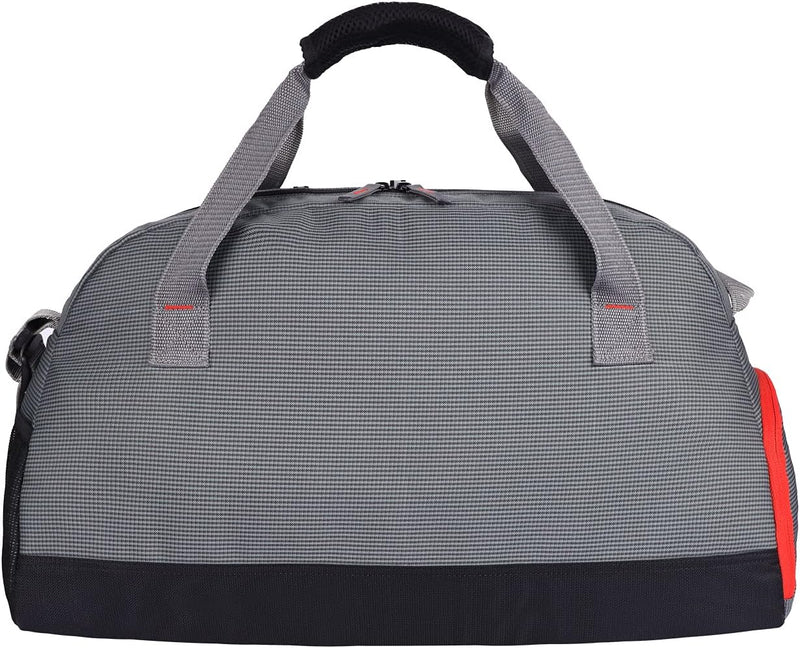 Yoga 30L Medium Water Resistant Travel Duffle Bag/Gym Bag/Sports Duffle for Men/Women(Grey-Black-Orange)