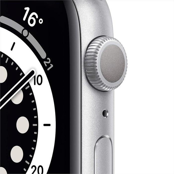 Apple Watch Series 6 (GPS, 44mm) - Space Grey Aluminium Case with Black Sport Band (Renewed)