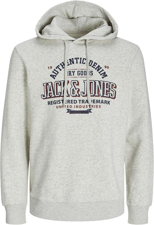 mens LOGO SWEAT HOOD 2 COL 24/25 Sweatshirt (pack of 1) - white melange