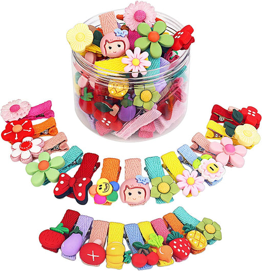 Shining Diva Fashion 26 Pcs Colorful Hair Accessories Hair Clips for Girls Kids Baby Girl Toddlers Women (14711hb), One Size - 26 pc Combo Box of Cute Hair Clips