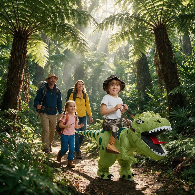 Halloween Inflatable Dinosaur Costume Kids,Blow Up T Rex Suit Boys Girls