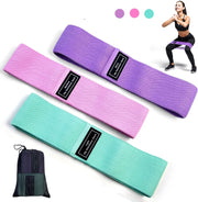 SKY-TOUCH Resistance Bands Fabric,Exercise Bands Non Slip Hip Elastic Bands For Hip, Legs, Butt, Glutes And Thighs Workout, Thick Wide Fitness Loop Circle Resistance Bands, Set Of 3 Pack, Multicolor - Set Of 3 Pack