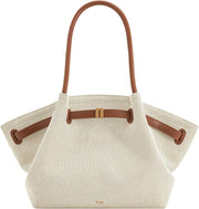 Women's Hana Medium Tote Bag - Brown Canvas