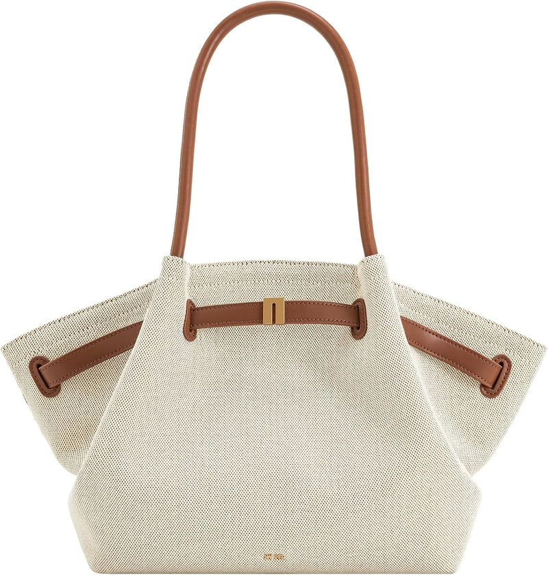 Women's Hana Medium Tote Bag - Brown Canvas