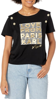 womens Soft Logo Tee T-Shirt - Black