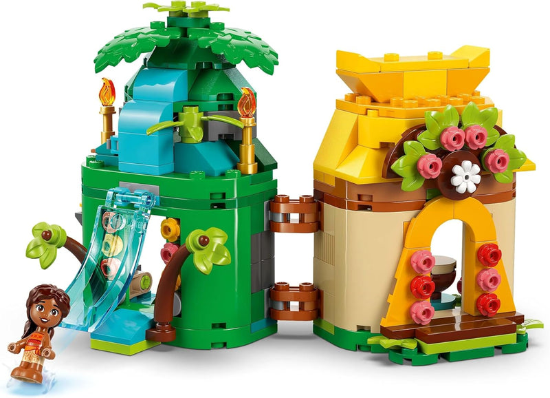 LEGO ǀ Disney Princess Moanas Island Fun Set, Buildable Toy with 2 Micro-Doll Figures and a House for Creative Play, Birthday Gift for 5 Plus Year Old Kids, Girls & Boys 43260