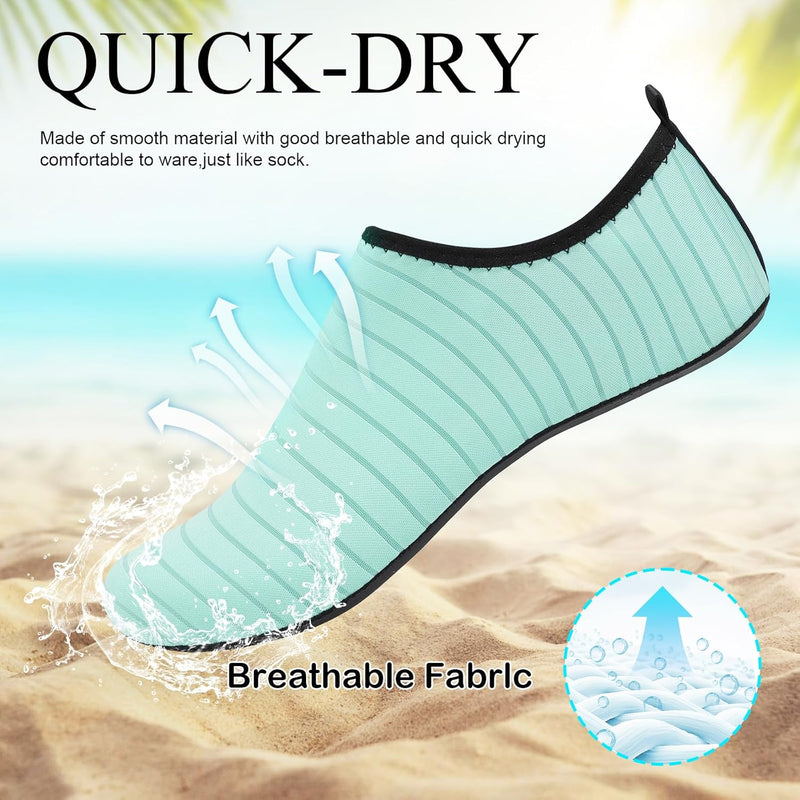 L-RUN Men Women Water Shoes Barefoot Aqua Socks Lightweight Swim Shoes for Beach Surf Pool Yoga