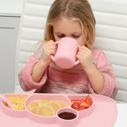 PrimaStella Unbreakable Silicone Baby and Toddler Training Cup (Periwinkle)
