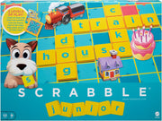 Scrabble Junior Kids Crossword Game With 2-Games-In-1, 2-Sided Game Board For 2 To 4 Players Ages 6 To 10 Years Old - Junior