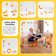Fat Brain Toys Air Toobz- Air-Powered STEM Building for Kids & Teens, Kids Building, for 3+ Year Old