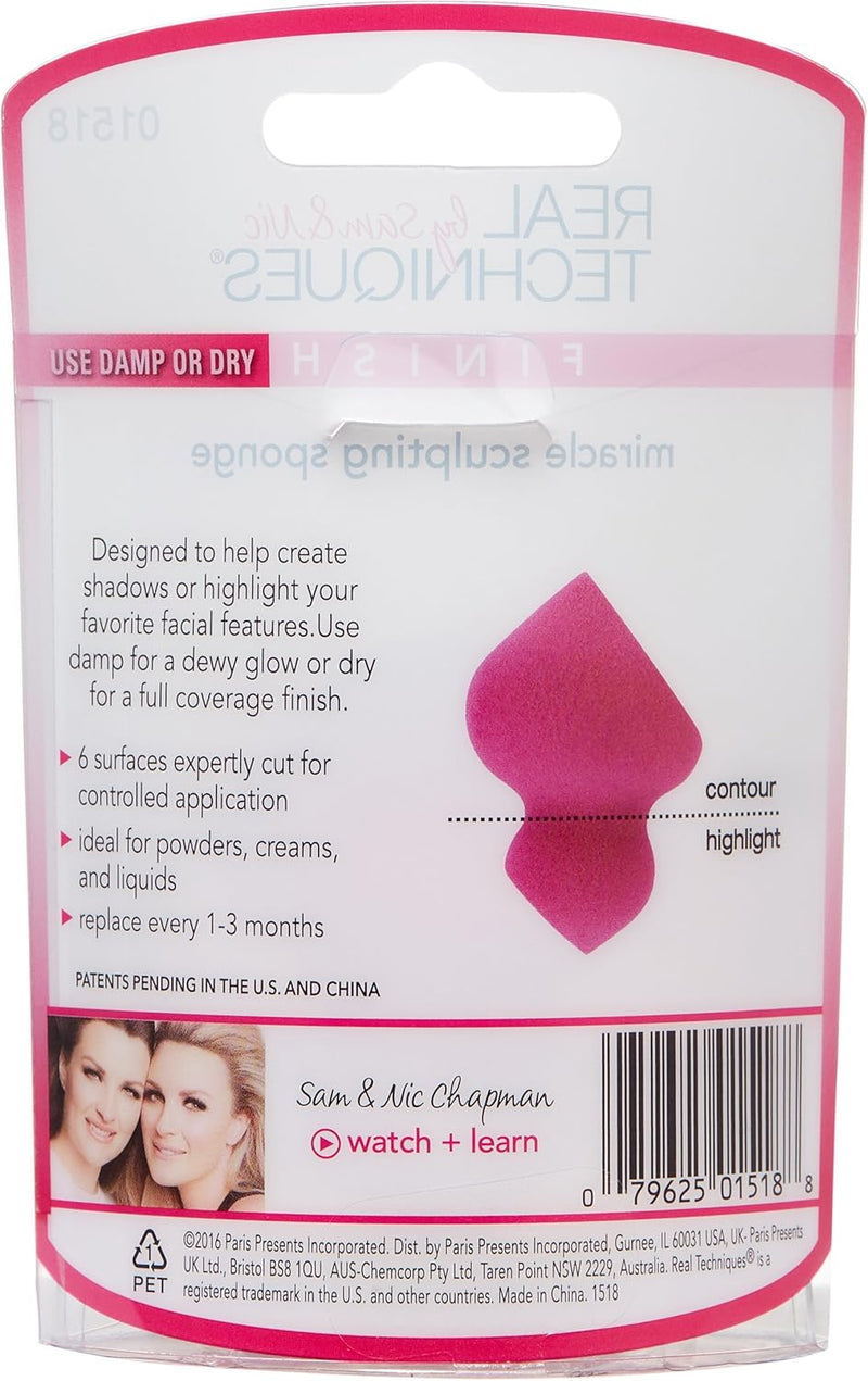 REAL TECHNIQUES Facial Makeup Brush - 13Ml (Packaging And Handle Model May Vary)