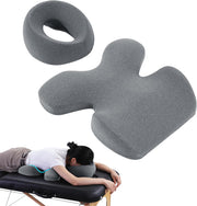 MABOZOO Face Down Massage Pillow, Face Down Pillow for Sleeping with Non-Slip Bottom, Home Head Cushion and Chest Cushion for SPA, Sleep (Gray) - Gray