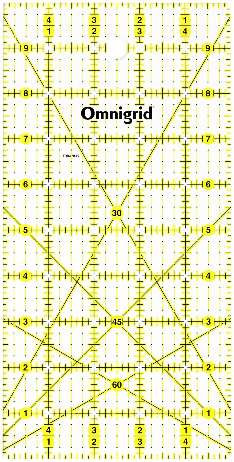 Omnigrid Ruler 1x6" - Rectangle 5" x 10"