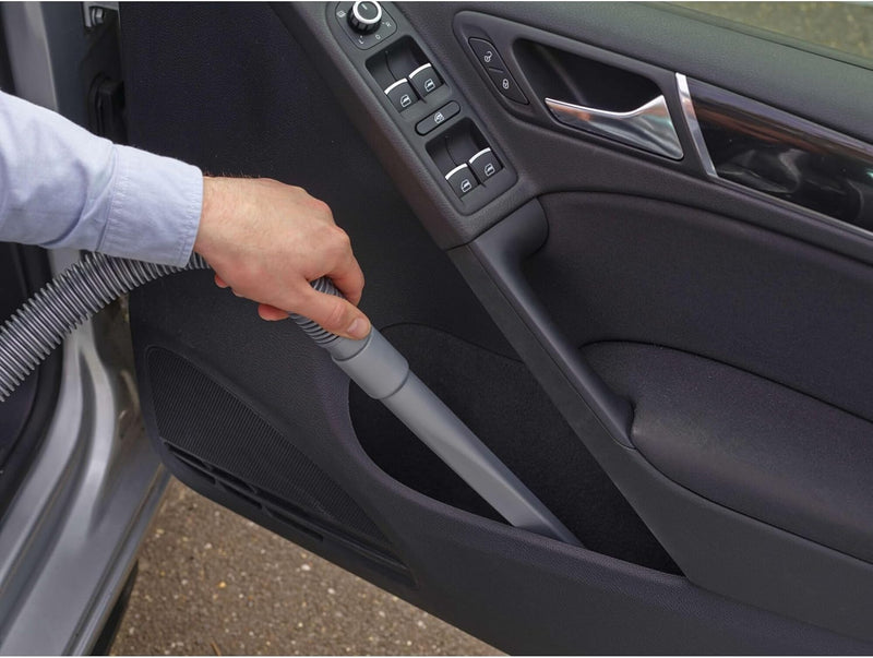 Black & Decker 12V DC Auto Dustbuster Handheld Car Vacuum with 6 Pieces Accessories for Car, Red/Grey - NV1210AV, 2 Years Warranty