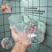 FEELINGS Bathroom Accessories Set, 4-Piece with Tray, Hammered Texture, 28cm Organiser (RC-KQ0867)