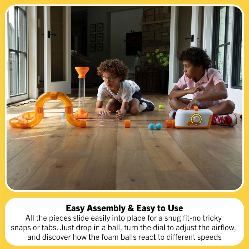 Fat Brain Toys Air Toobz- Air-Powered STEM Building for Kids & Teens, Kids Building, for 3+ Year Old