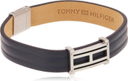 Gray Double Wrap Leather Bracelet For Men - Grey