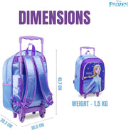 Frozen Winter Wonders 5In1 Backpack Set 16" I Trolley I Lunch Bag I Water Bottle I Pencil Case I Lunch Box I Packaging