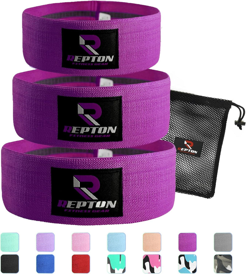 3 Sets Resistance Bands | Glutes, Hips and Legs Exercise Band | Ideal for Home Gym Fitness, Yoga, Pilates & Workout | Women and Men Non-Slip Booty Band | Physio Resistant Loop