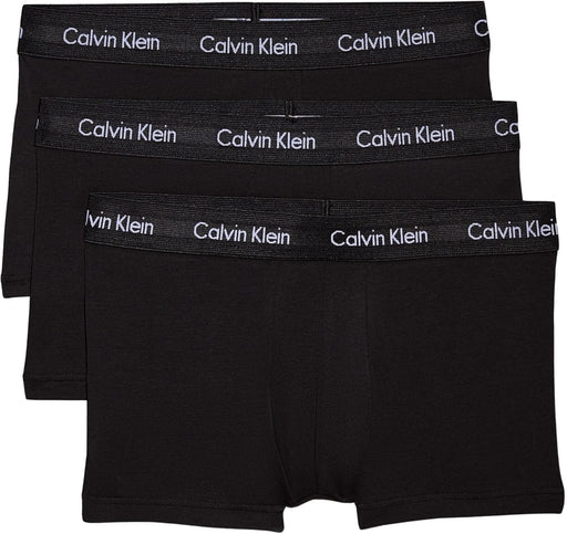 Men's 3P Low Rise Trunks (pack of 3) - Black(Black/WhiteLogo)