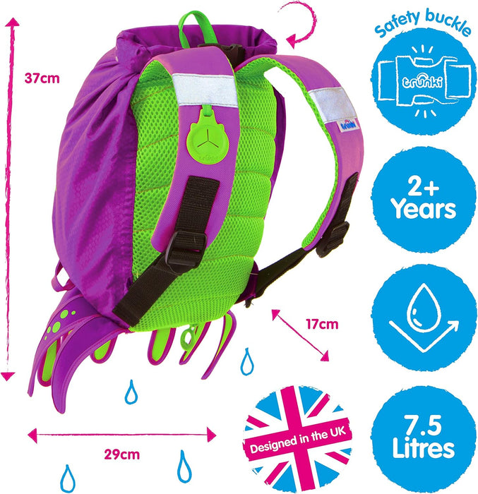 Trunki PaddlePak Waterproof Kids Swim Bag - Coral Tropical Fish (Pink)