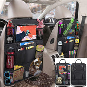 Joyzzz Car Seat Organiser, 2 PCS Black Backseat Organizer with Multiple Pockets, Durable Seat Protector for Kids and Toddlers, Travel Accessories for Family Road Trips