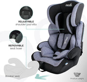 The Moon Brand Tolo Car Seat – Baby Travel Gear for Kids (9m to 11yrs) – ForwardFacing Child Booster Seat w/ Adjustable Headrest – Group 123 Comfort Car Accessories – Green
