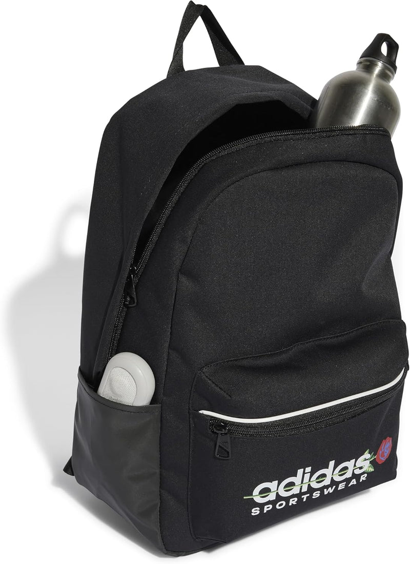 Adidas KLN90 Flower Backpack, black/white (JE4272), One size