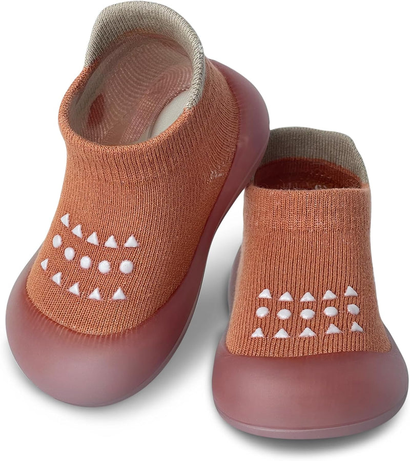 Dookeh Baby Sock Shoes Boys Girls First Walking Shoes Non-Slip Slippers Soft Sole Sneakers Toddler Infant Babygirl