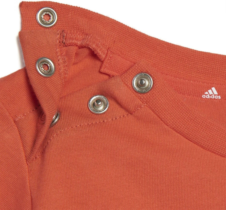 adidas Unisex Baby Infants Essentials Organic Cotton Logo And Short Set (Gender Neutral) T-Shirt Set, 12-18 months