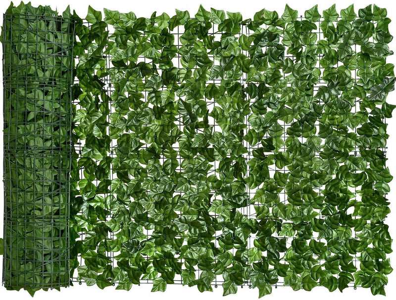 Toshionics 1x3 Meter Privacy Garden Fence Wall Artificial Plants Hedge Screening Roll Faux Ivy Leaf Vine Decoration For Backyard Outdoor UV Sunlight Protection In Garden Home Balcony Decor