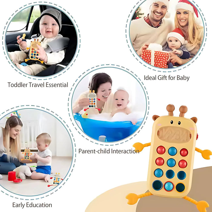 Twisoo Baby Sensory & Montessori Toys – Developmental Teething, Fidget & Activity Toys for Infants & Toddlers, Fine Motor Skill & Learning Playsets Multiple Styles (TOY-006-Red)