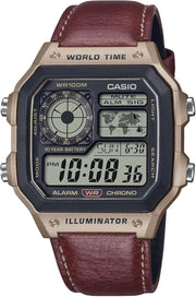 Watch: Red AE-1200WHL-5AVDF