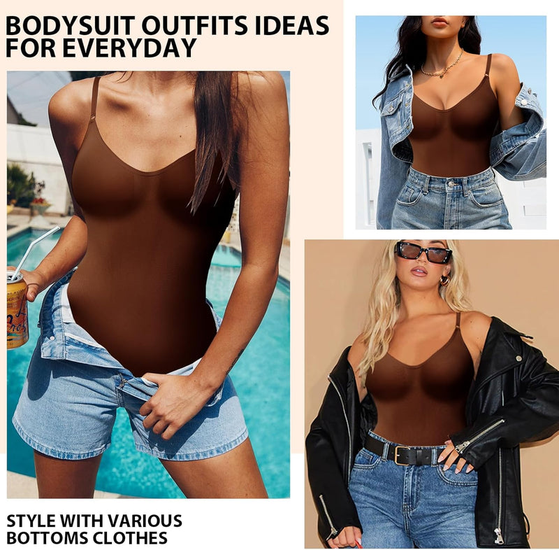 Strapless Shapewear Bodysuit Tummy Control Full Body Shapewear Seamless Butt Lifter Mid Thigh Jumpsuit Tops