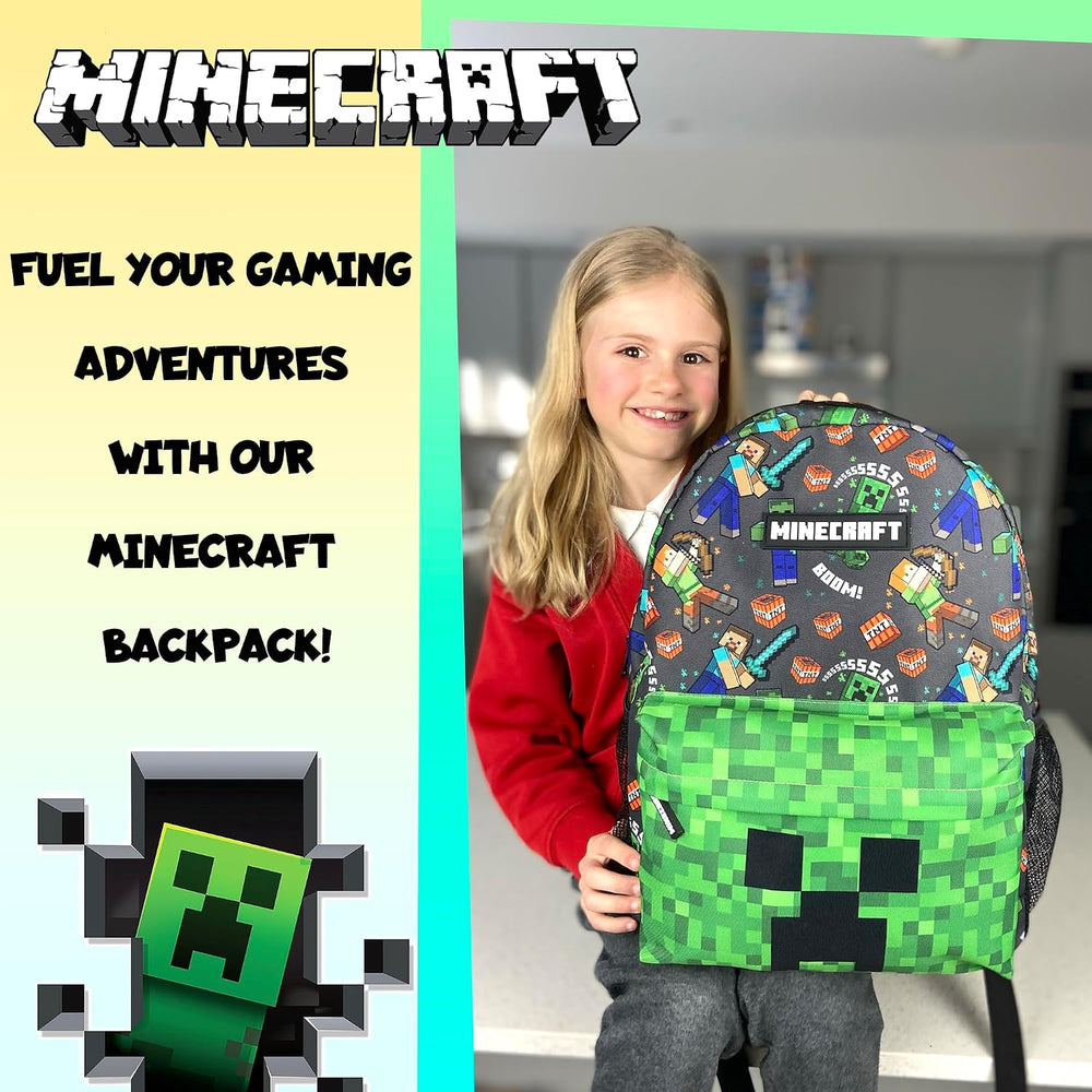 School Backpack for Boys and Girls Large A4 Multicompartment Rucksack Travel Bag with Mesh Pocket and Adjustable Padded Shoulder Straps