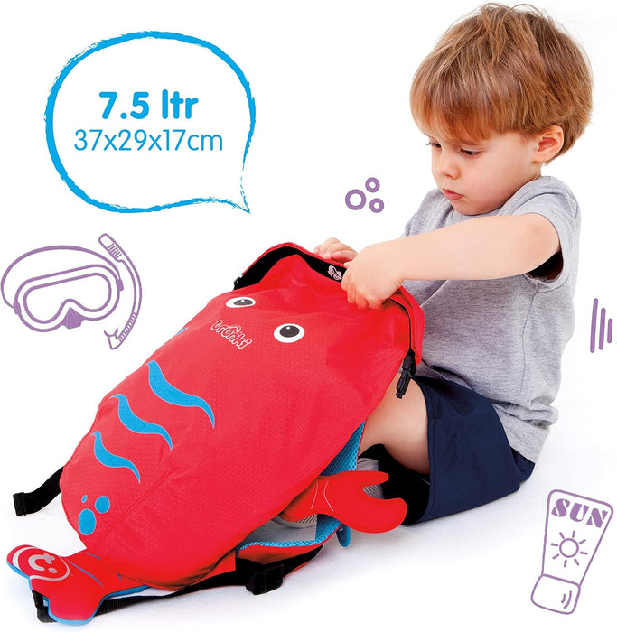 Trunki PaddlePak Waterproof Kids Swim Bag - Coral Tropical Fish (Pink)