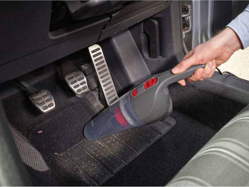 Black & Decker 12V DC Auto Dustbuster Handheld Car Vacuum with 6 Pieces Accessories for Car, Red/Grey - NV1210AV, 2 Years Warranty