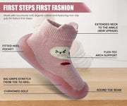 Dookeh Baby Sock Shoes Boys Girls First Walking Shoes Non-Slip Slippers Soft Sole Sneakers Toddler Infant Babygirl